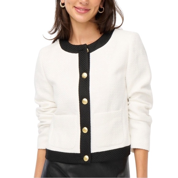 J. Crew - Tweed Lady Blazer Jacket Sz 6 - Picture 1 of 9